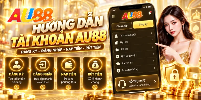 Các bài hướng dẫn hỗ trợ người dùng AU88 tìm đúng quy trình tài khoản.